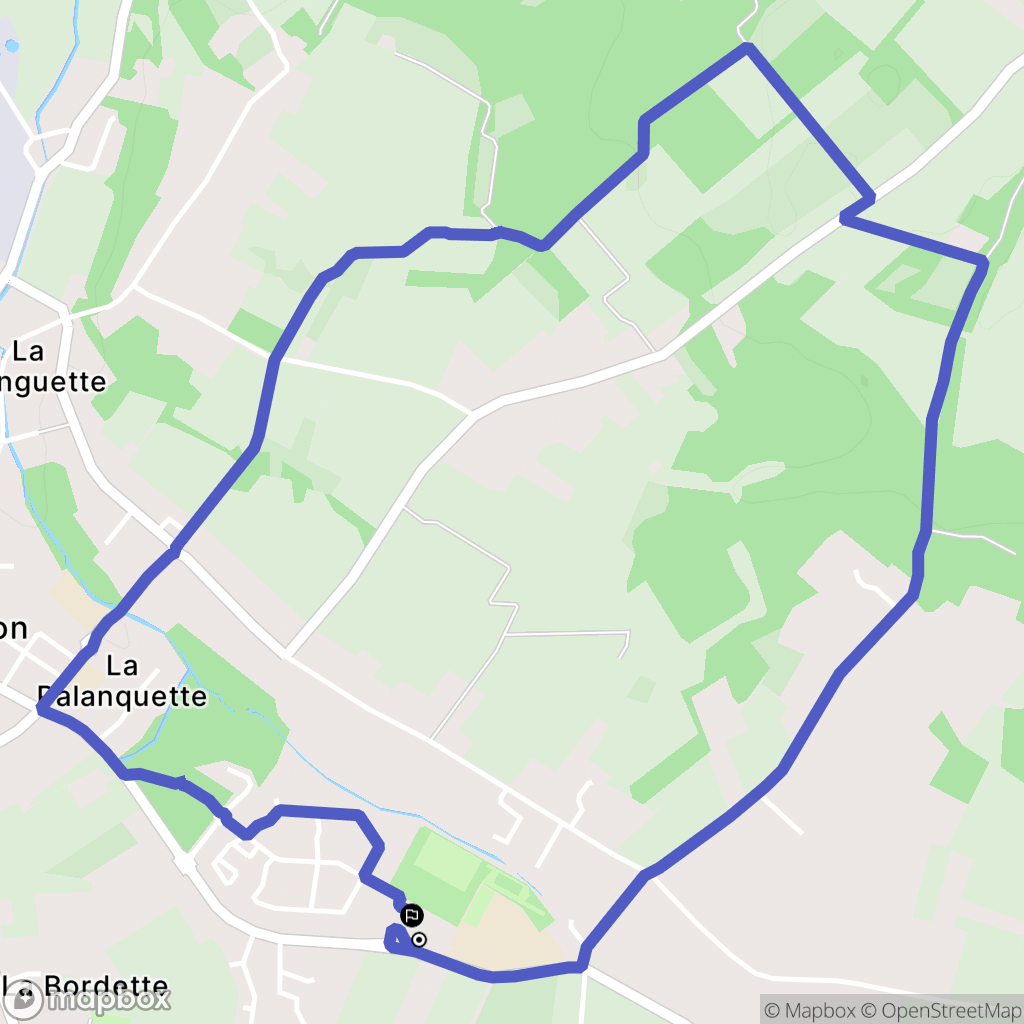 Fronton : carte du parcours de randonnée - France