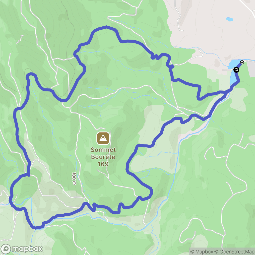 Roquebrune-sur-Argens : carte du parcours de randonnée - France