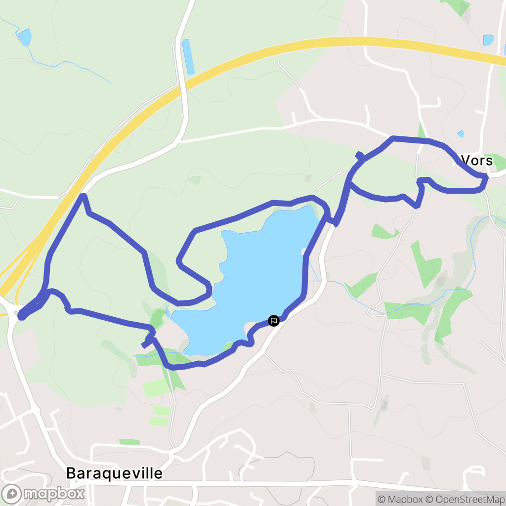 Baraqueville : carte du parcours de randonnée - France