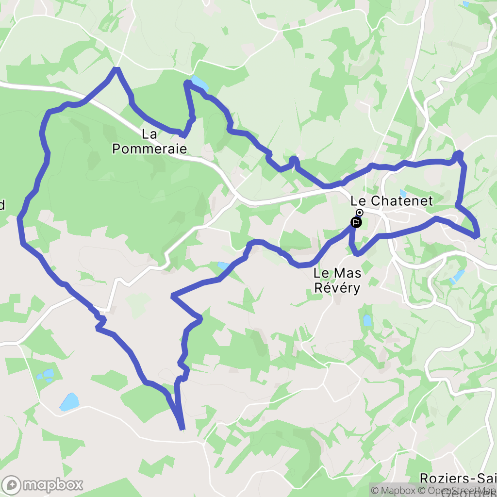 Saint-Denis-des-Murs : carte du parcours de randonnée - France