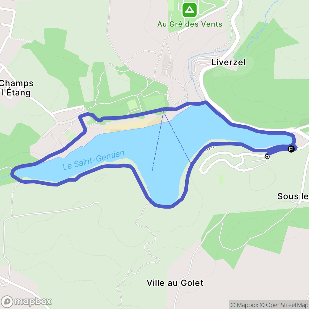 Malansac : carte du parcours de randonnée - France