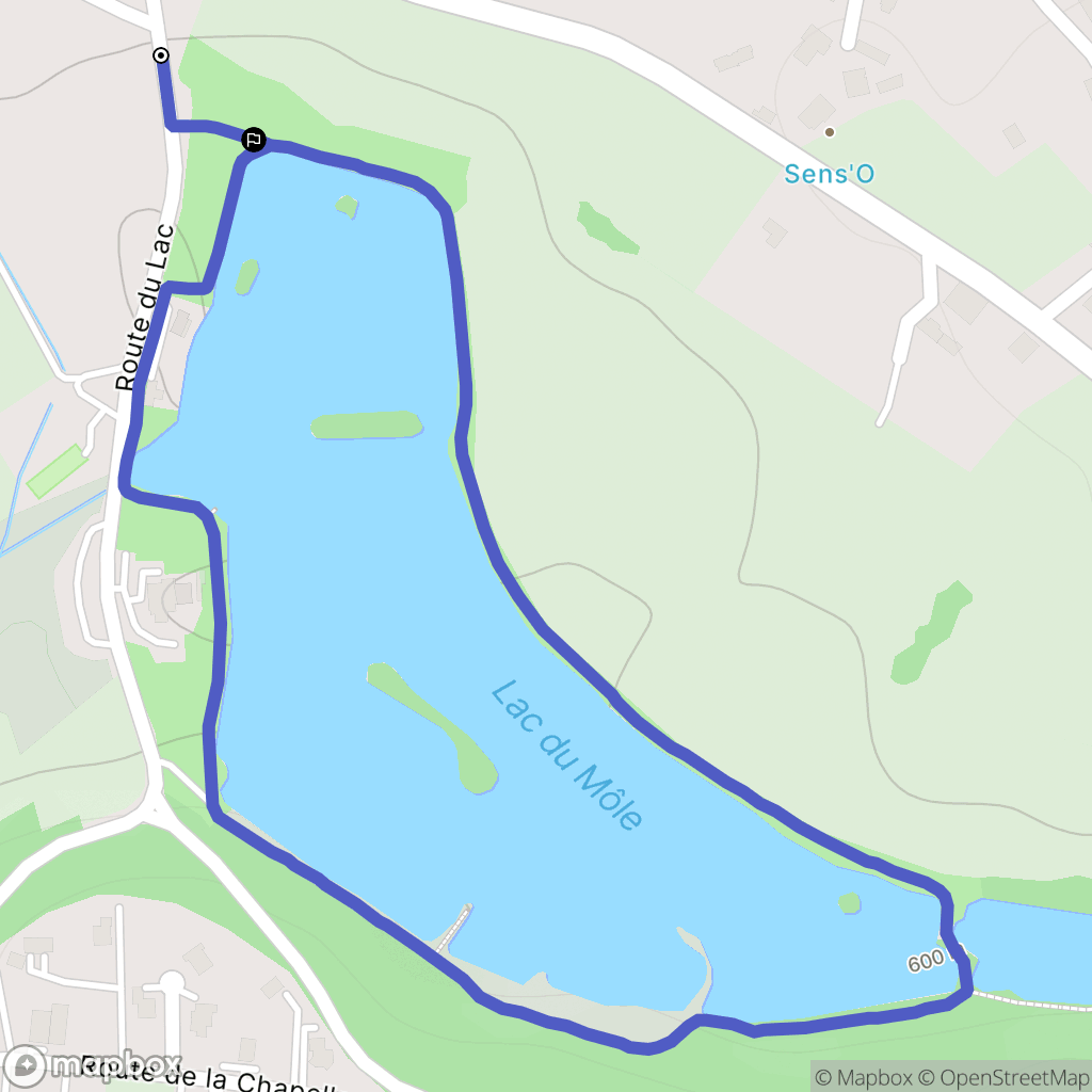 Ville-en-Sallaz : carte du parcours de randonnée - France