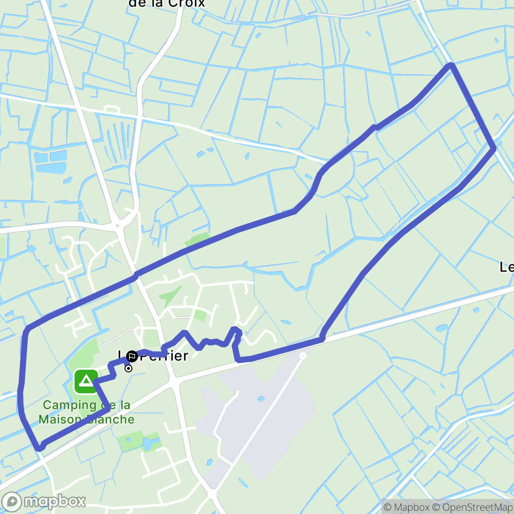Le Perrier : carte du parcours de randonnée - France