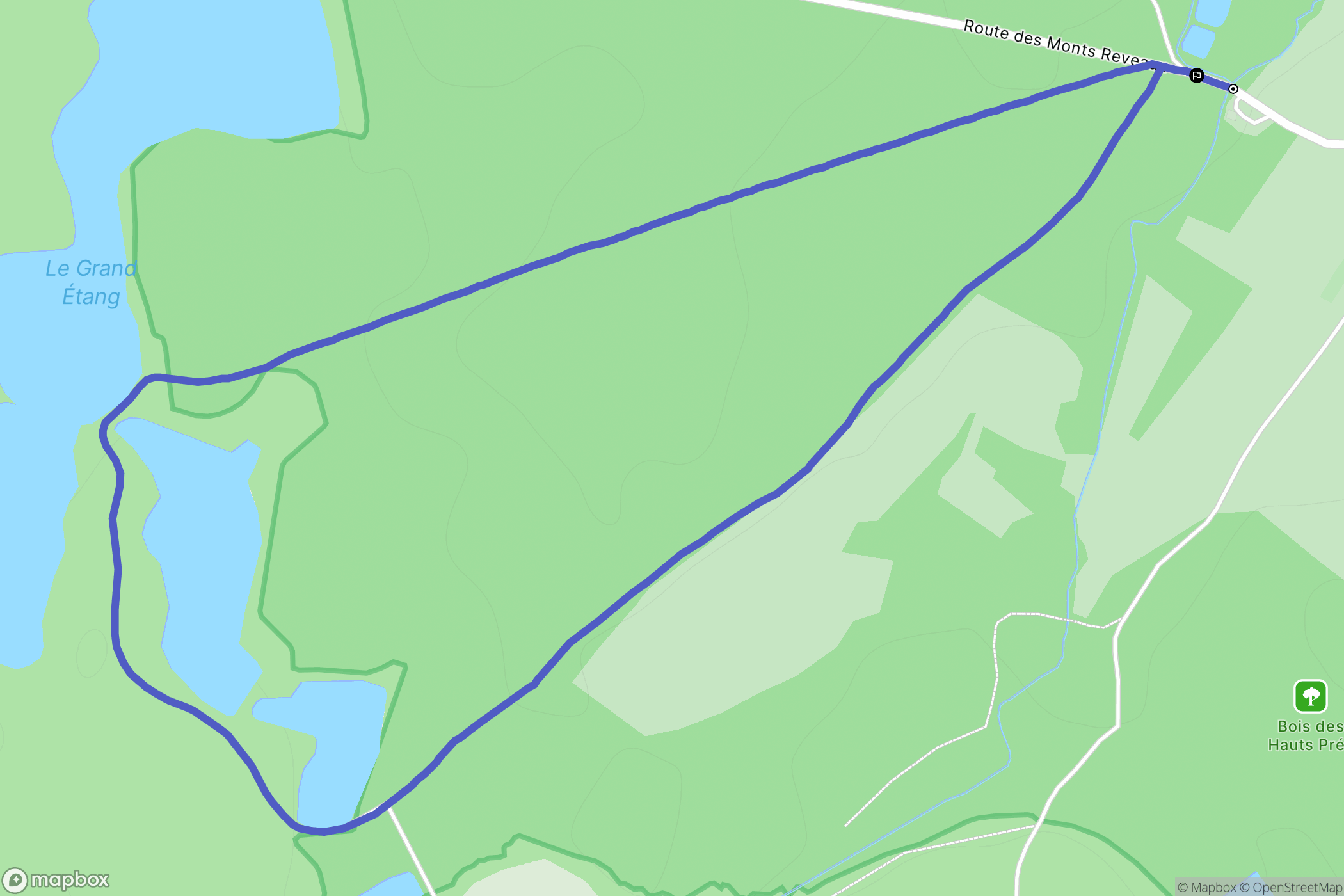 Saint-Germain : carte du parcours de randonnée - France