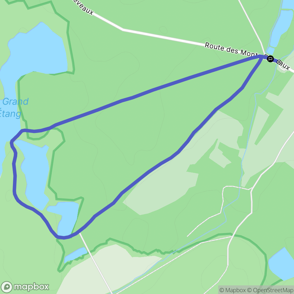Saint-Germain : carte du parcours de randonnée - France