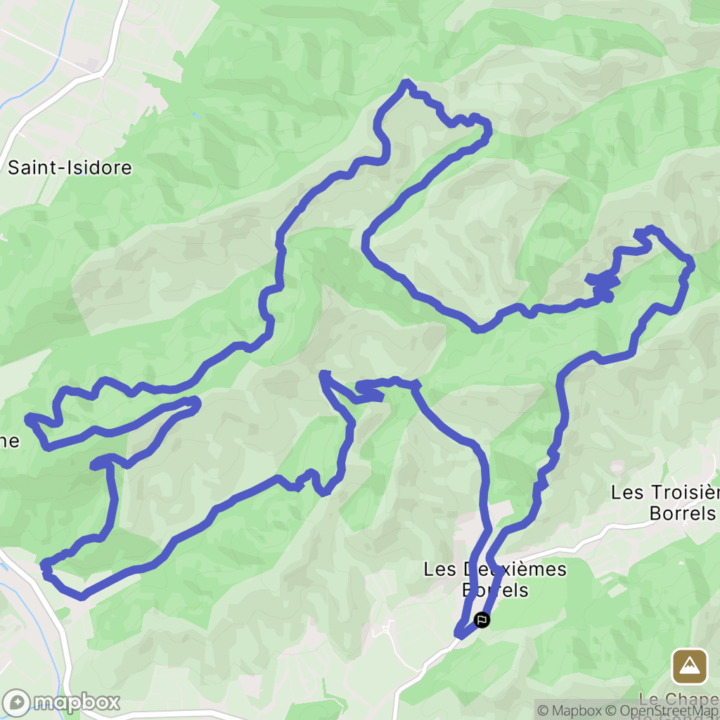 Hyères : carte du parcours de randonnée - France