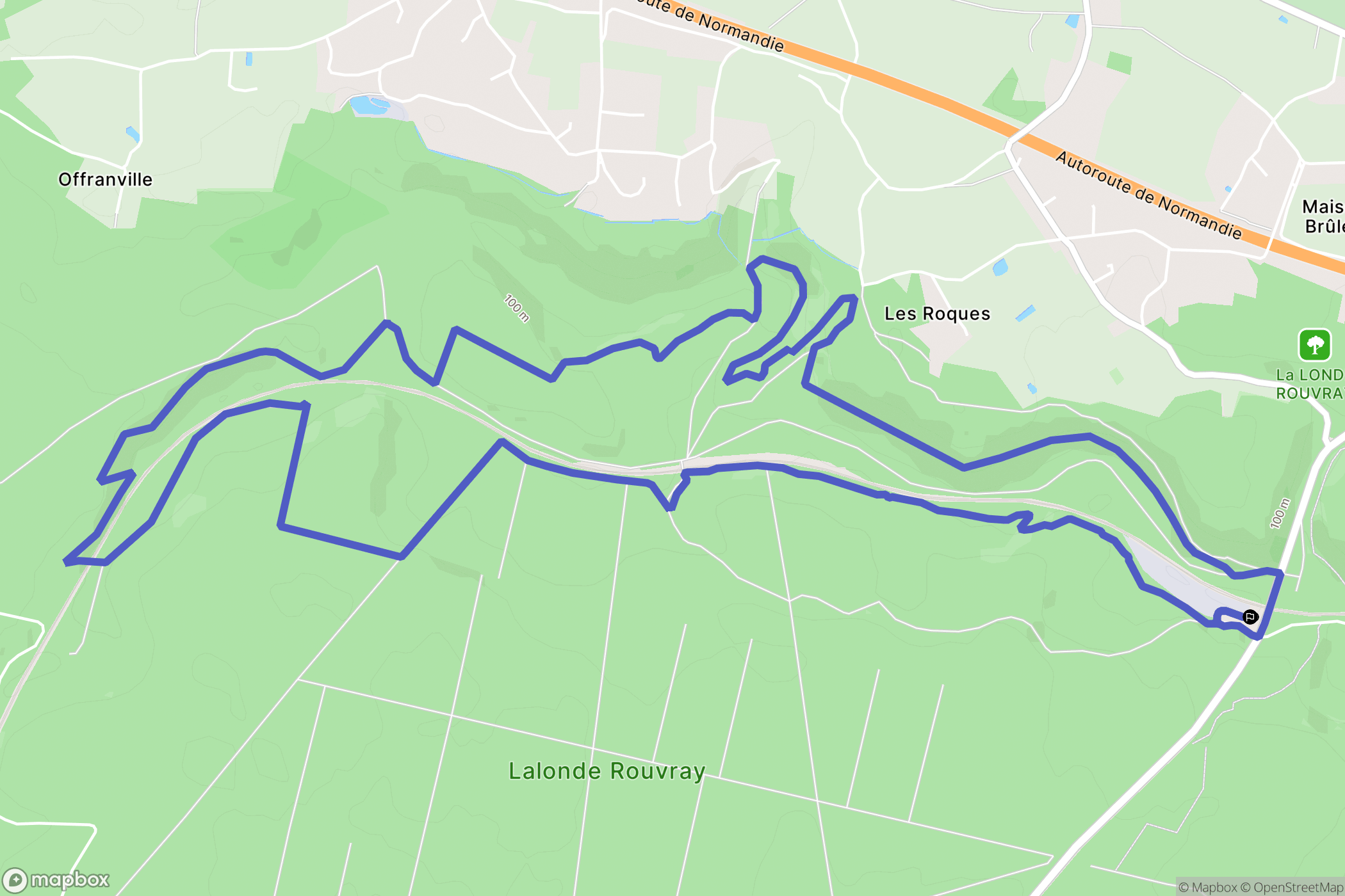 La Londe : carte du parcours de randonnée - France