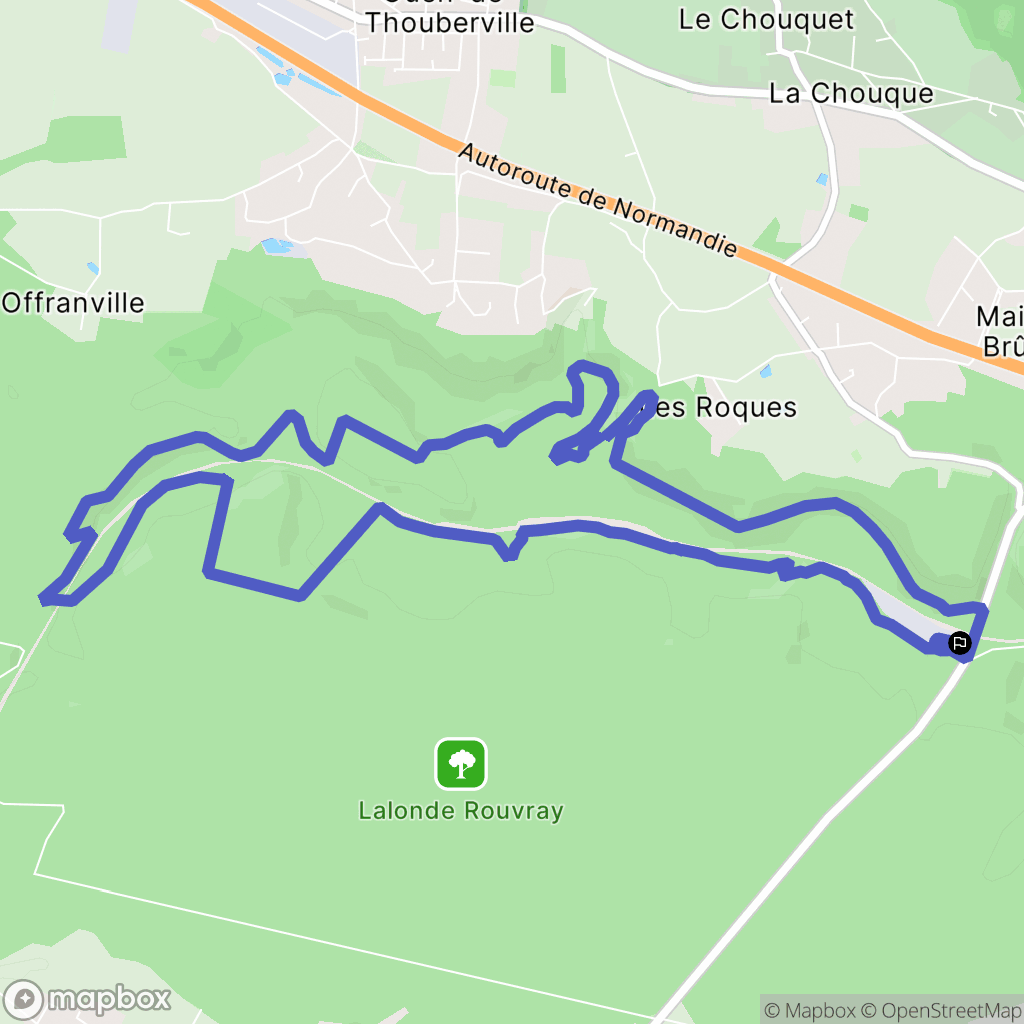La Londe : carte du parcours de randonnée - France