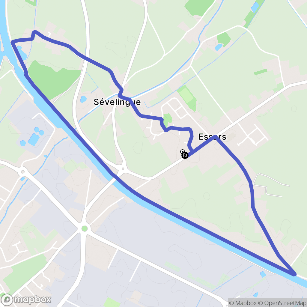 Essars : carte du parcours de randonnée - France
