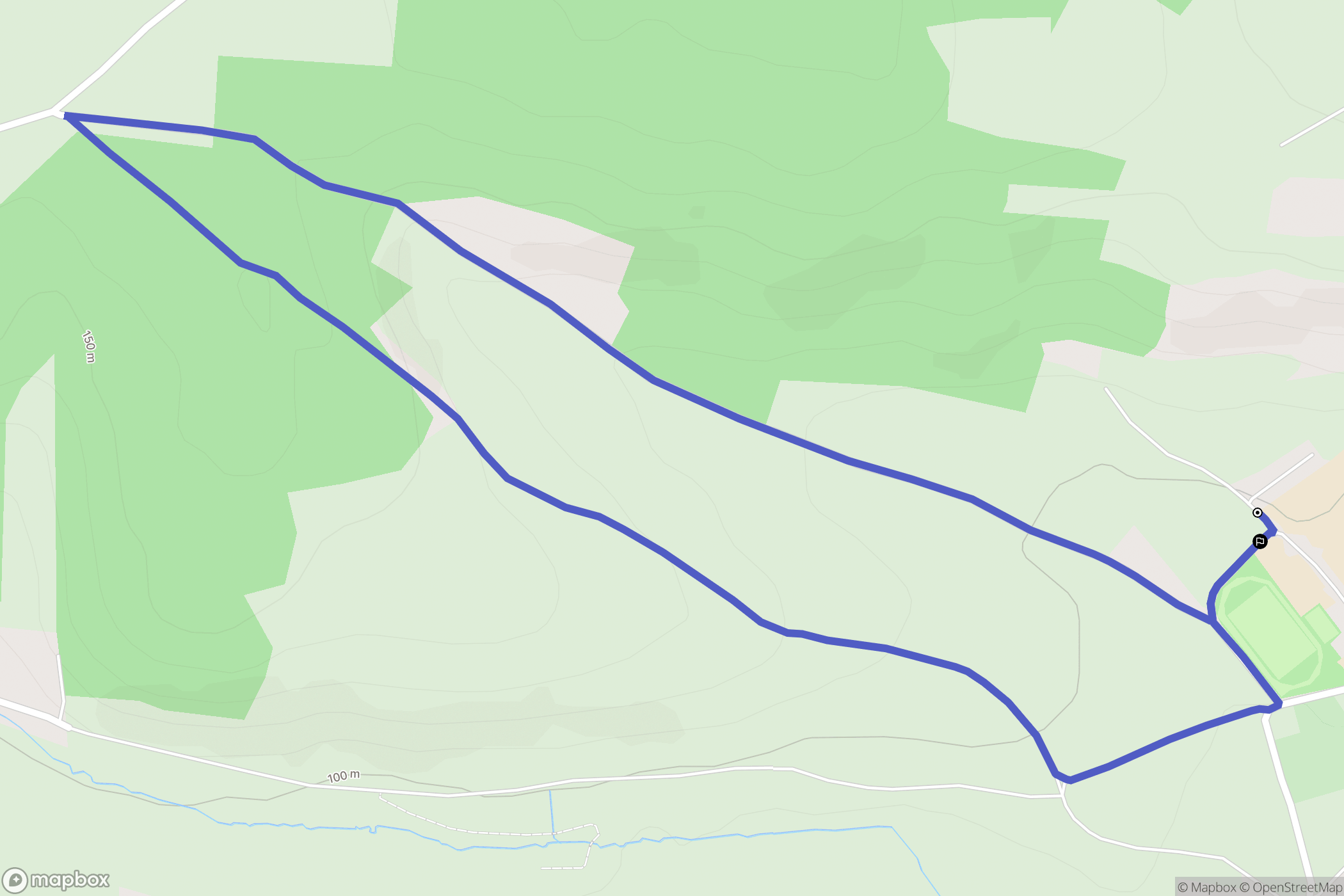 Pernes : carte du parcours de randonnée - France
