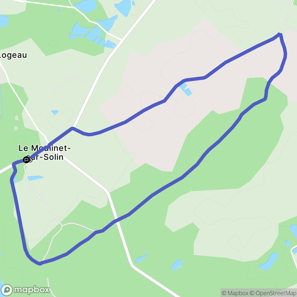 Le Moulinet-sur-Solin : carte du parcours de randonnée - France