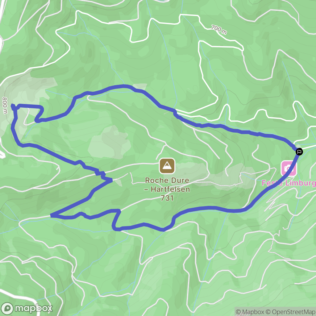 Soultz-Haut-Rhin : carte du parcours de randonnée - France