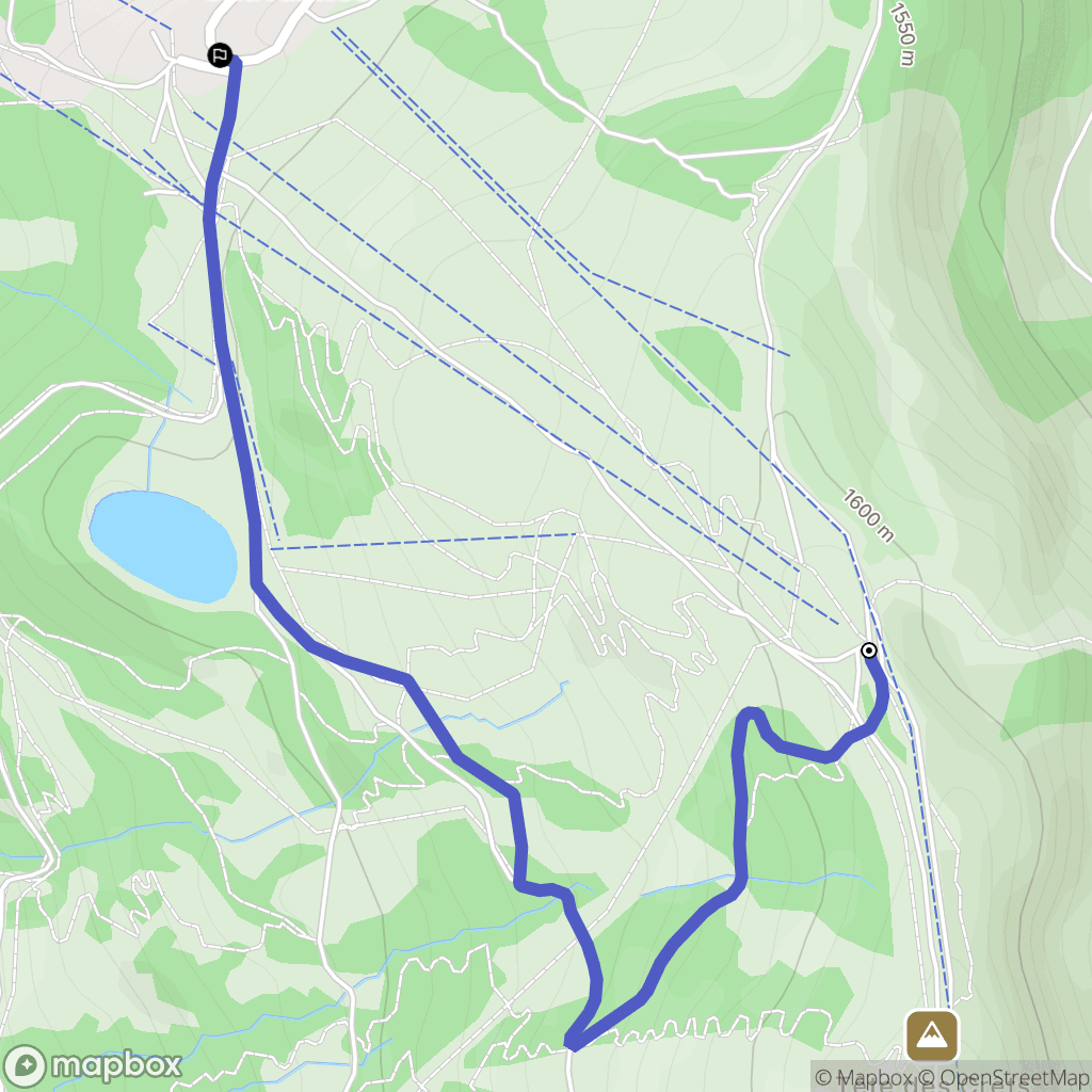 Verchaix : carte du parcours de randonnée - France