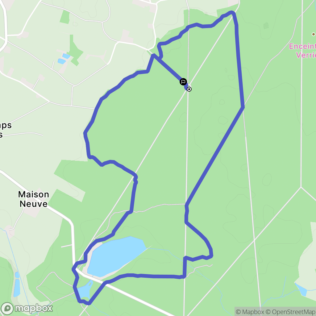 Liffré : carte du parcours de randonnée - France