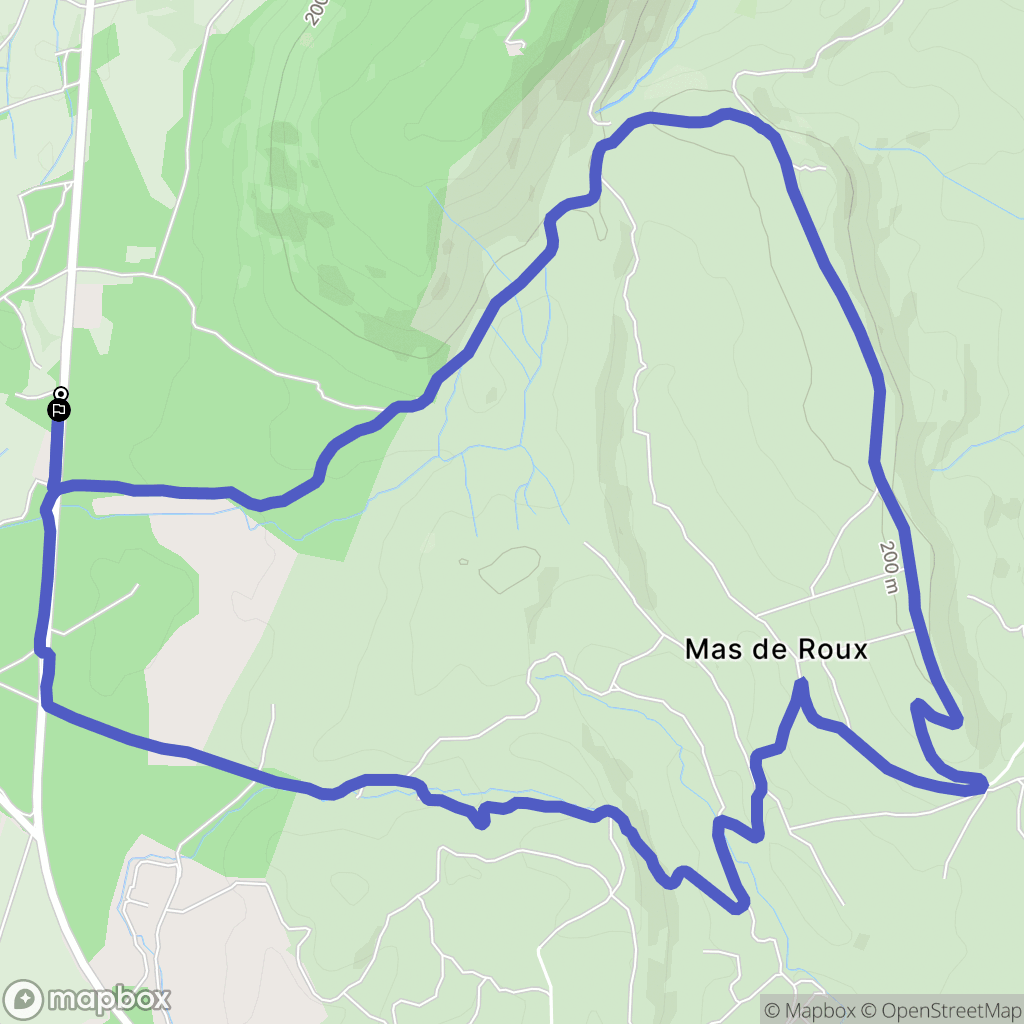 Sainte-Croix-de-Quintillargues : carte du parcours de randonnée - France