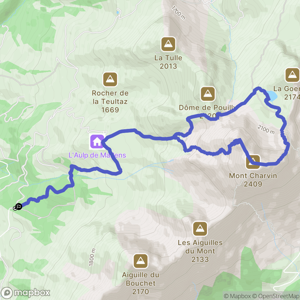 Le Bouchet-Mont-Charvin: routekaart voor buitenactiviteiten - France