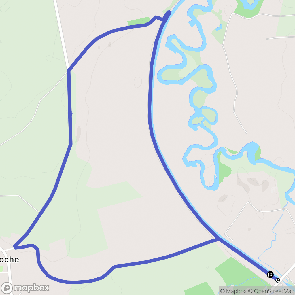 Voncq : carte du parcours de randonnée - France