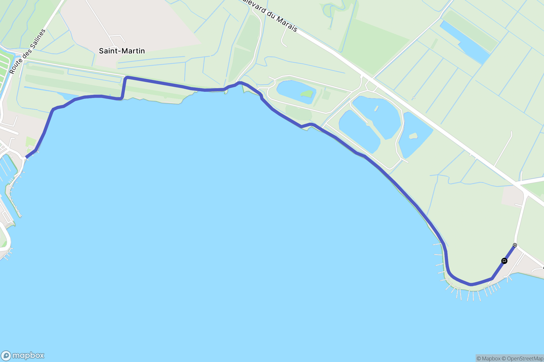 Arces : carte du parcours de randonnée - France