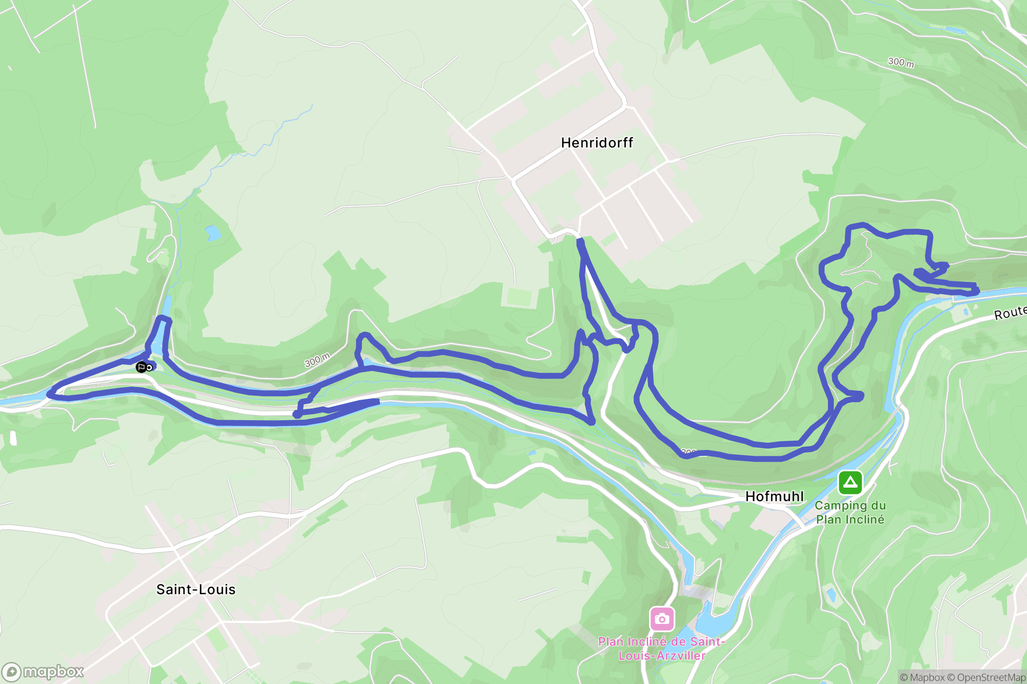 Arzviller : carte du parcours de randonnée - France