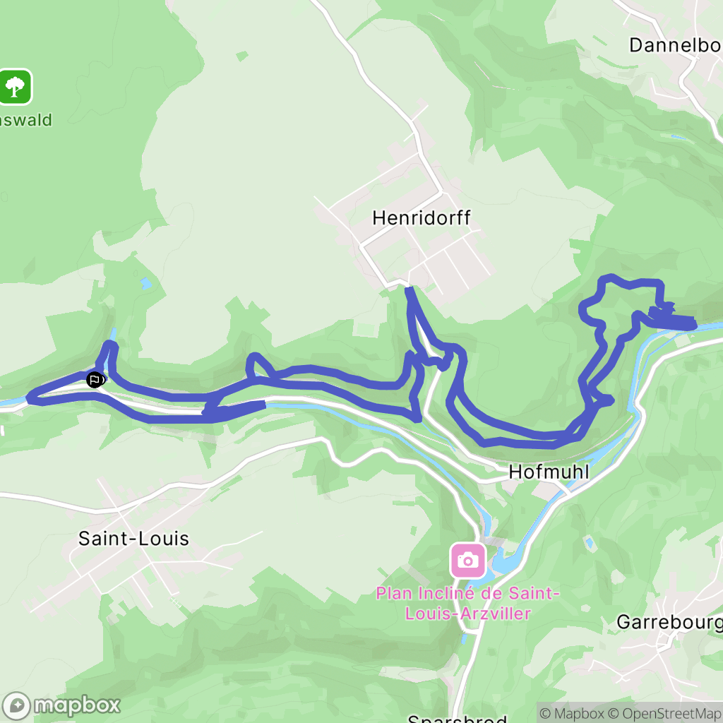 Arzviller : carte du parcours de randonnée - France