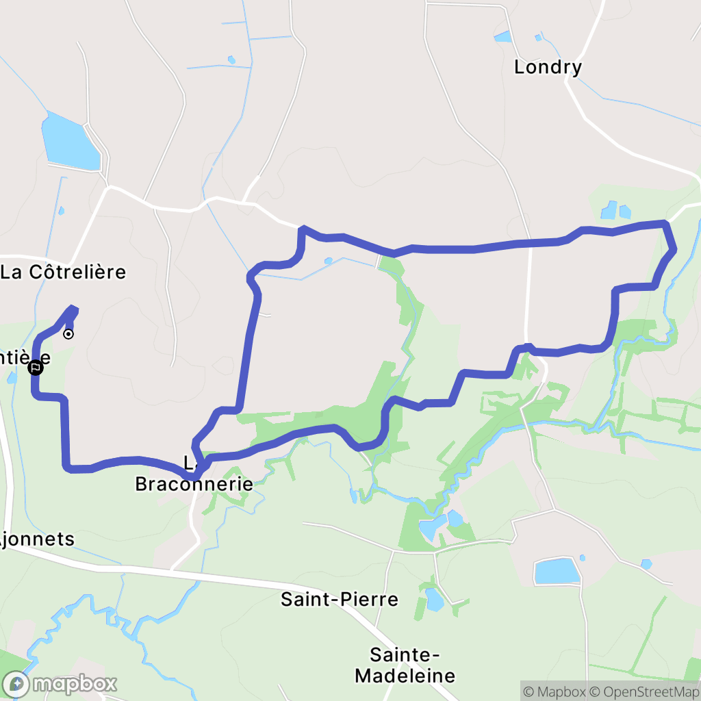 Le Poiré-sur-Vie : carte du parcours de randonnée - France
