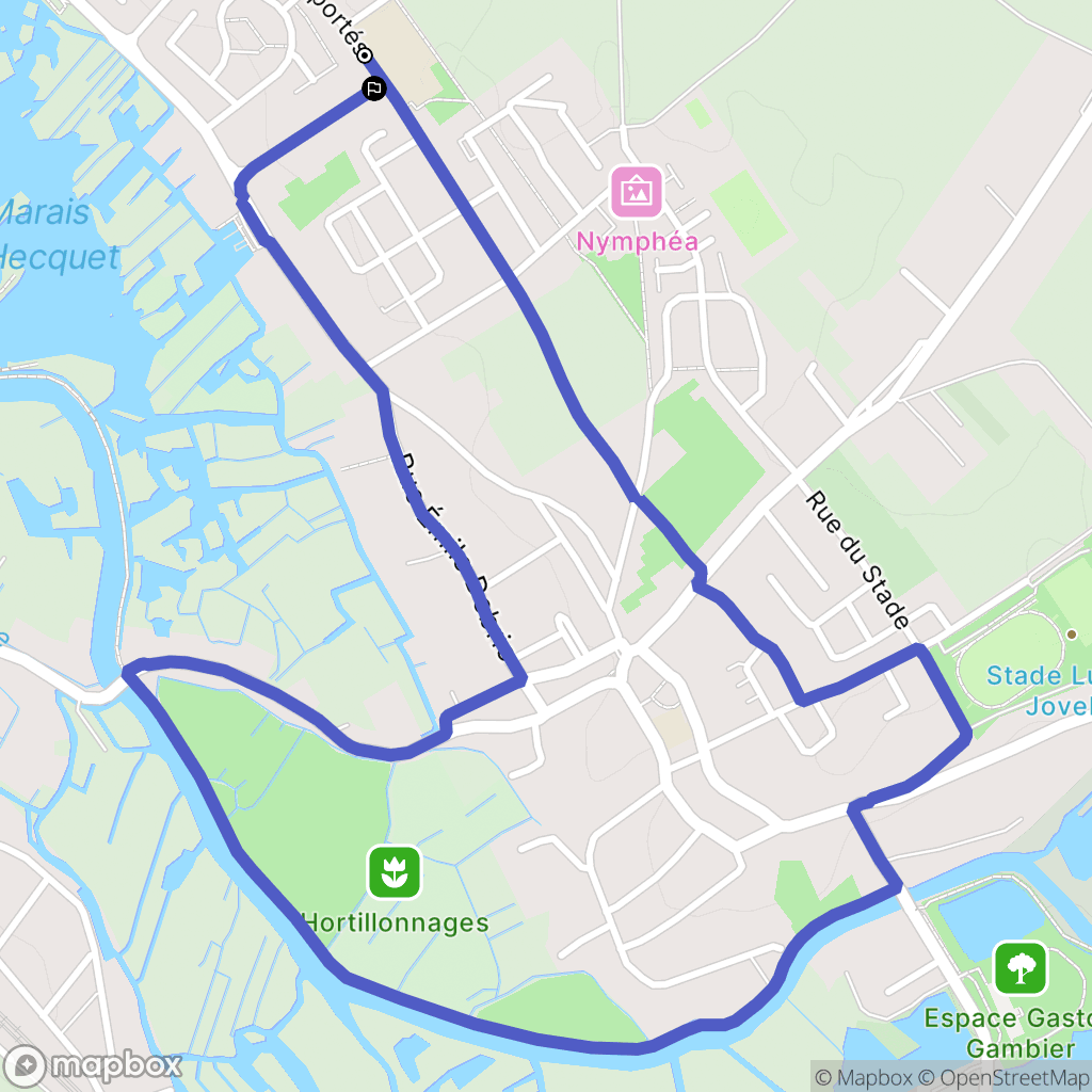 Camon : carte du parcours de randonnée - France