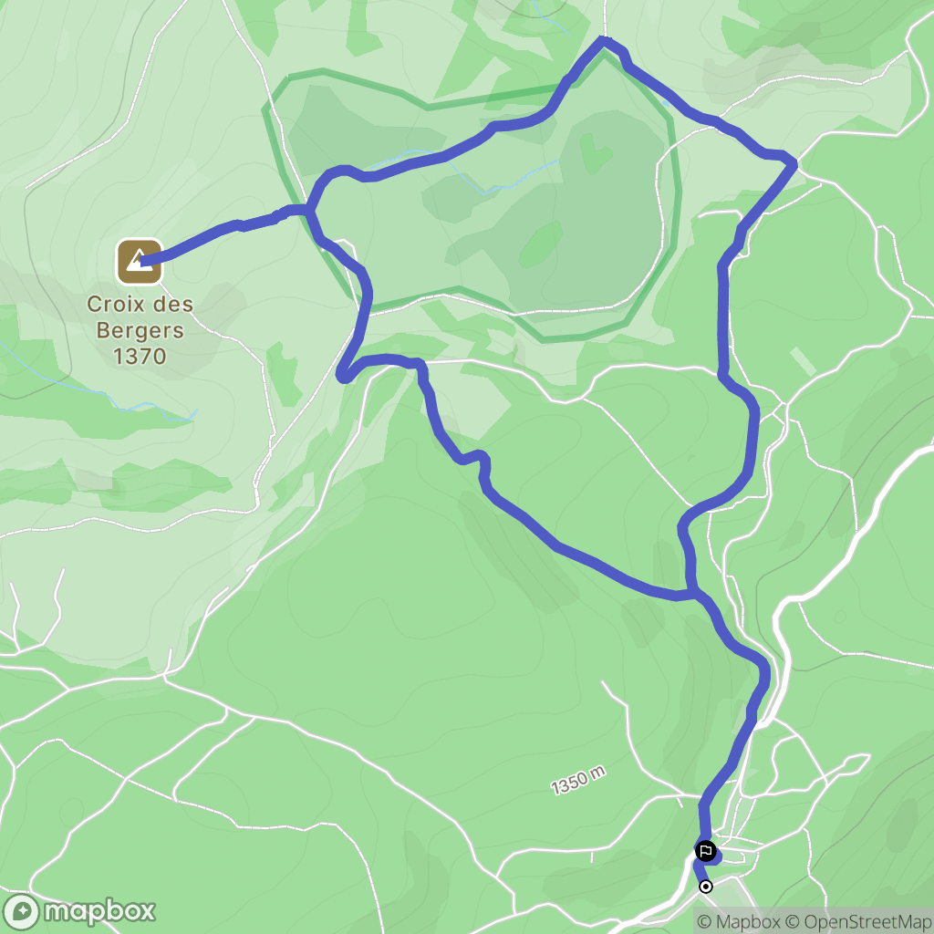 Saint-François-de-Sales : carte du parcours de randonnée - France