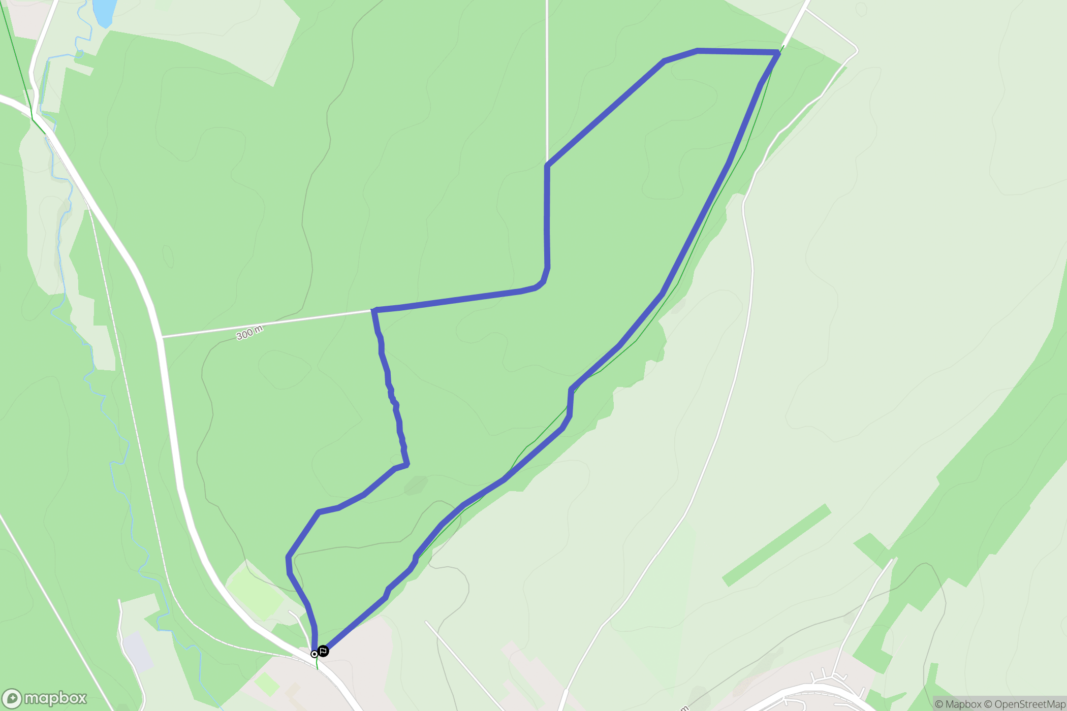 Hartzviller : carte du parcours de randonnée - France