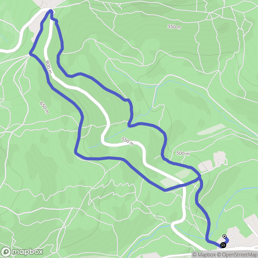 Pollionnay : carte du parcours de randonnée - France