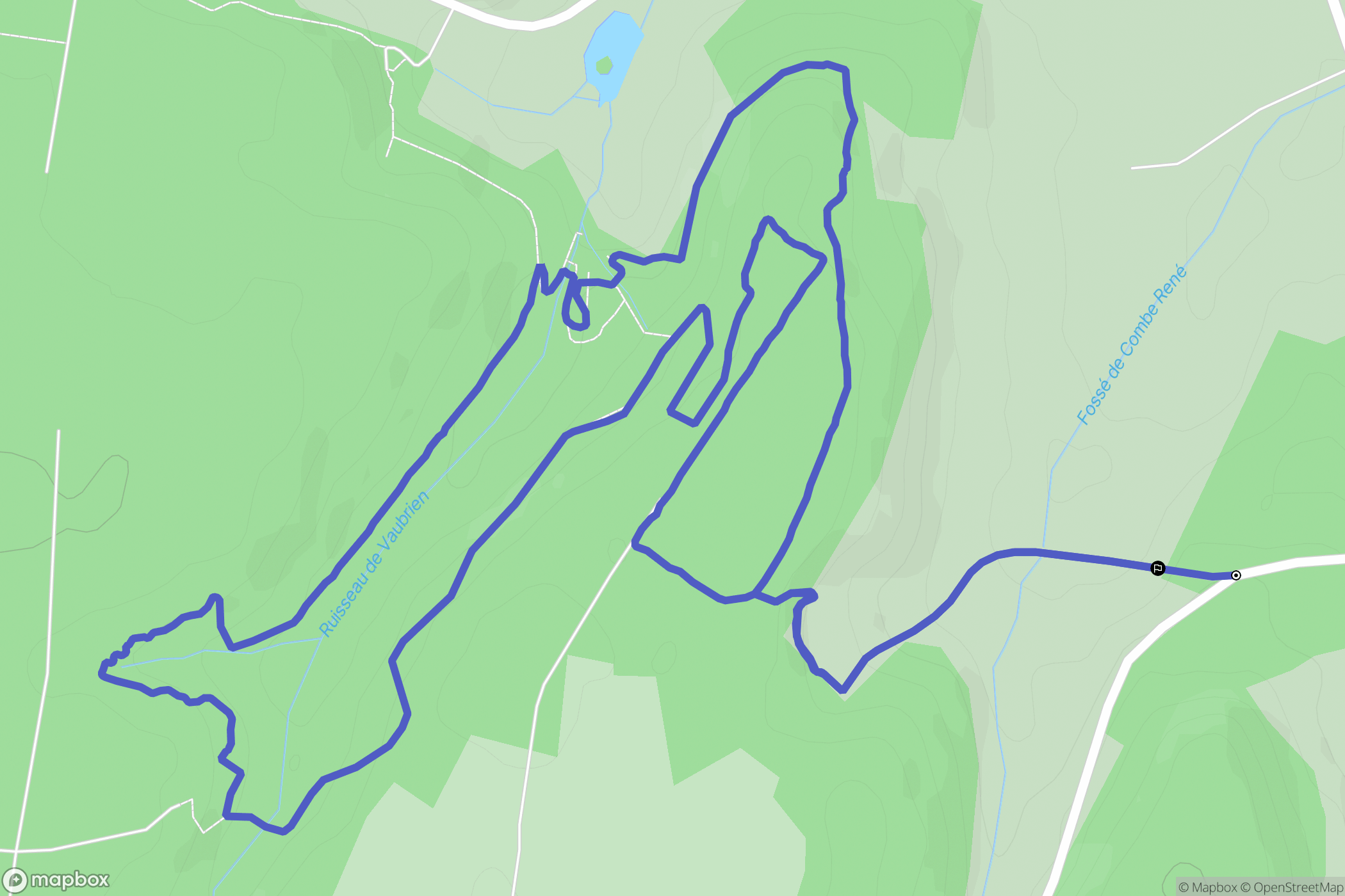 Rolampont : carte du parcours de randonnée - France