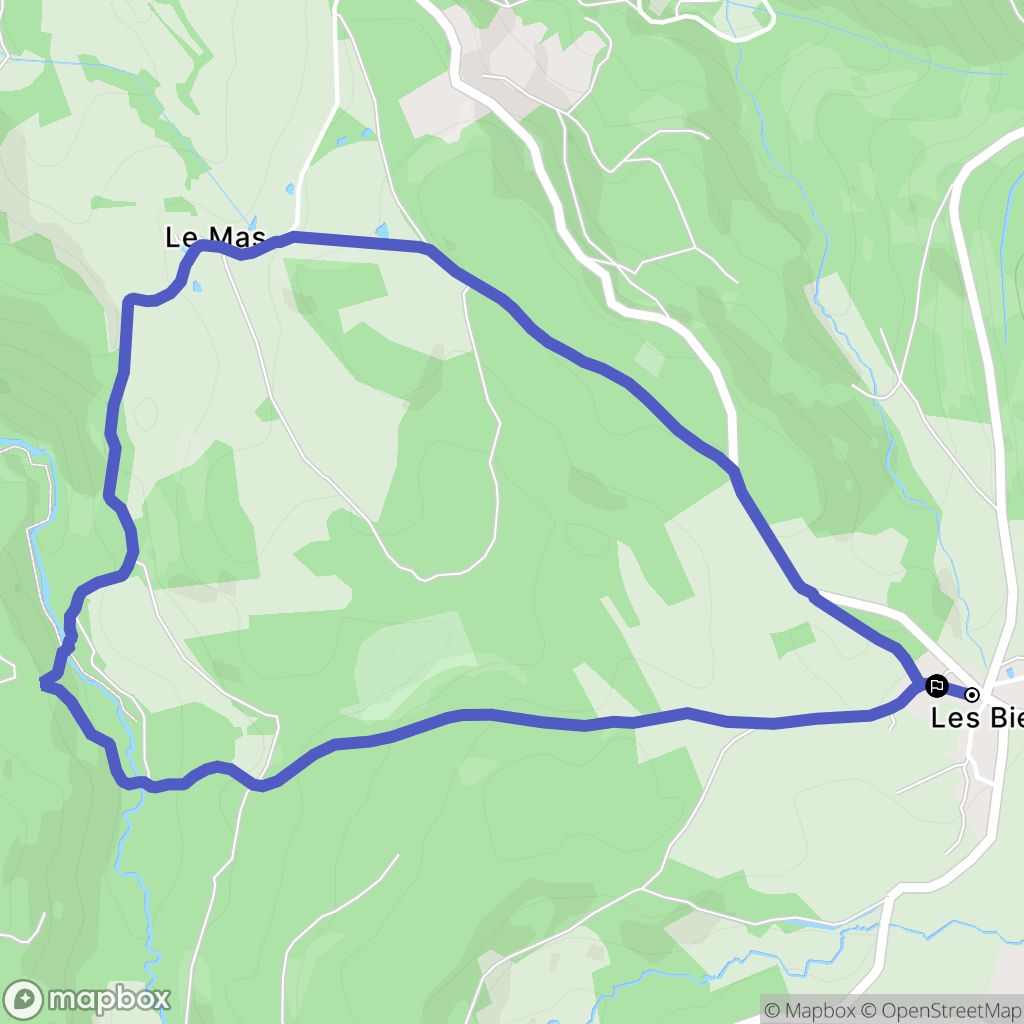 Arfeuilles : carte du parcours de randonnée - France