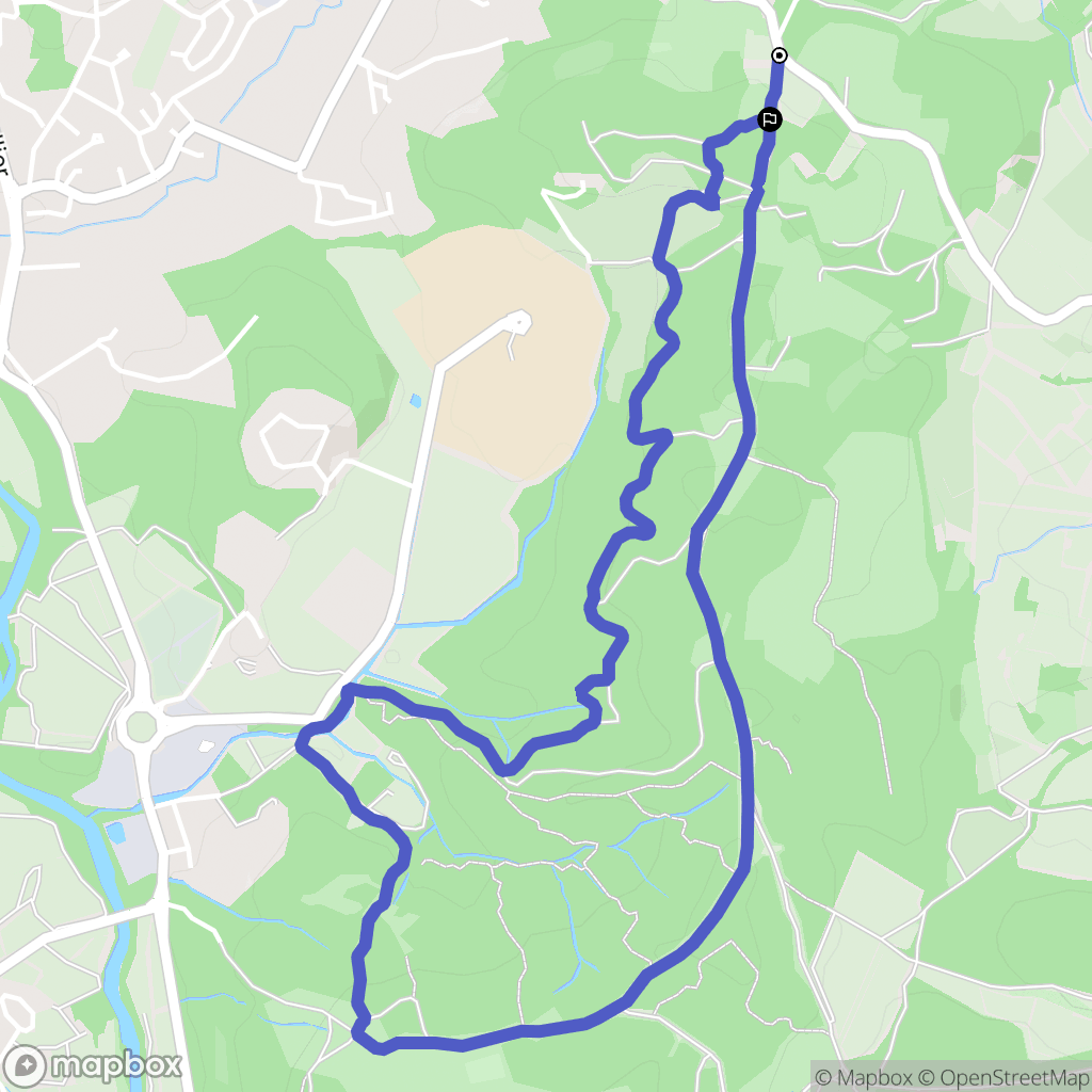 Assas : carte du parcours de randonnée - France