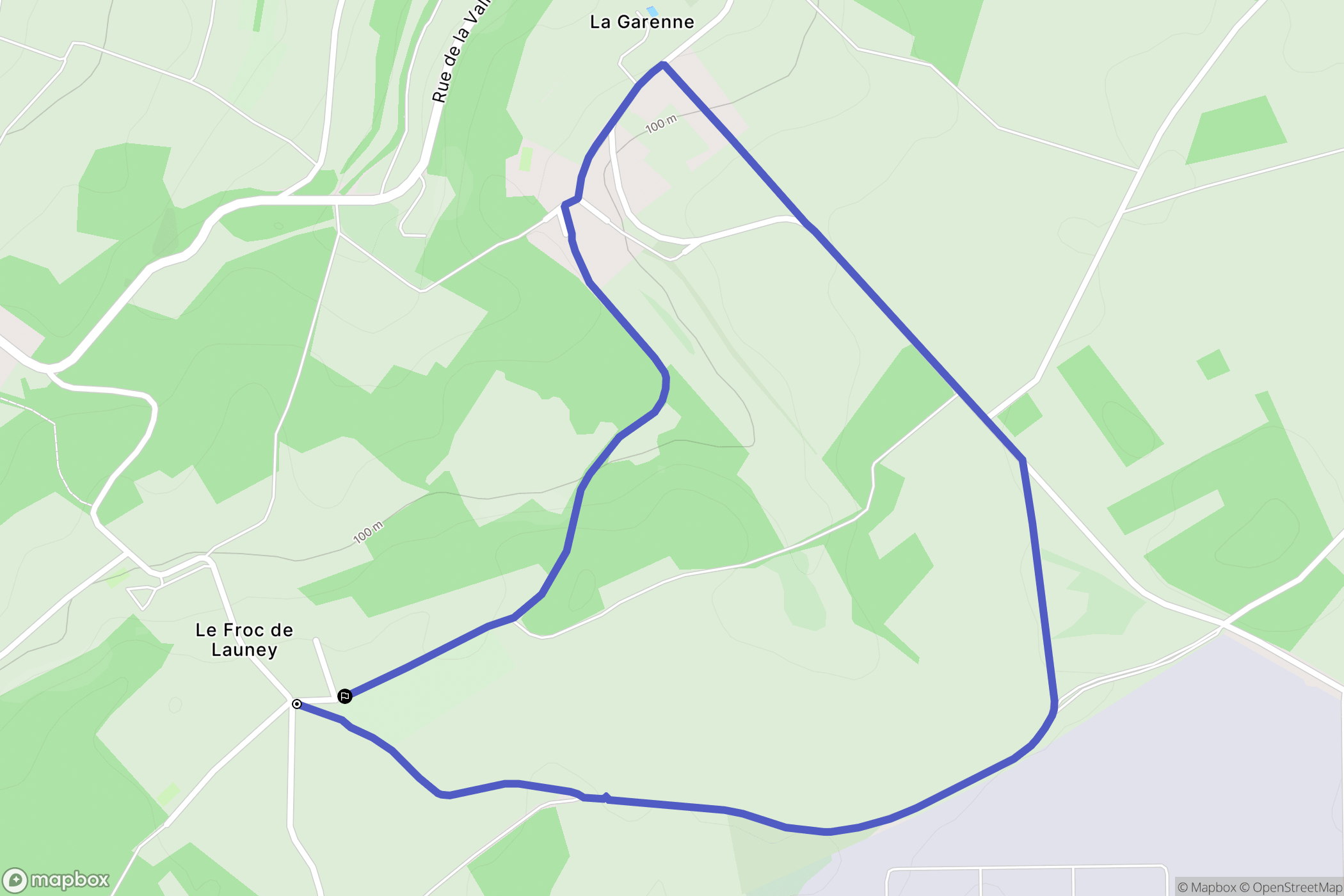 La Chapelle-Longueville : carte du parcours de randonnée - France