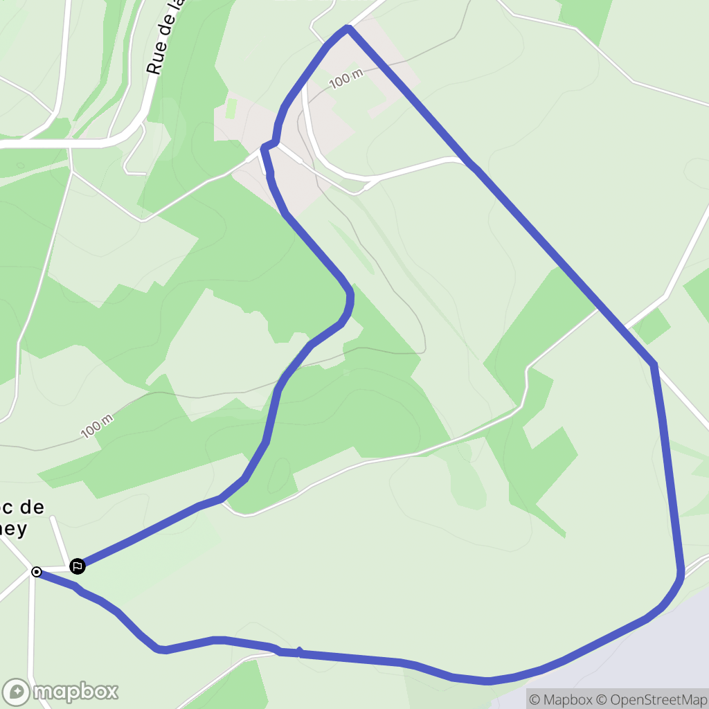 La Chapelle-Longueville : carte du parcours de randonnée - France