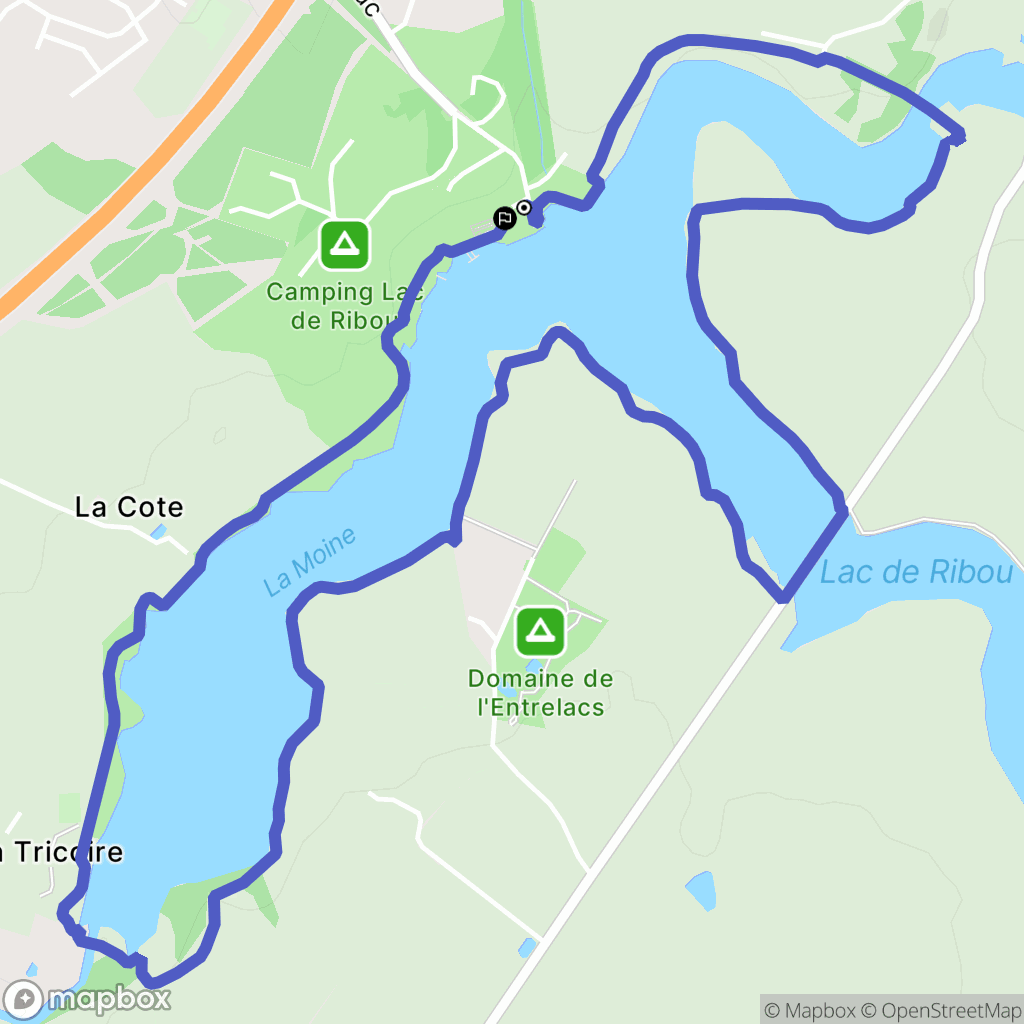 Cholet : carte du parcours de randonnée - France
