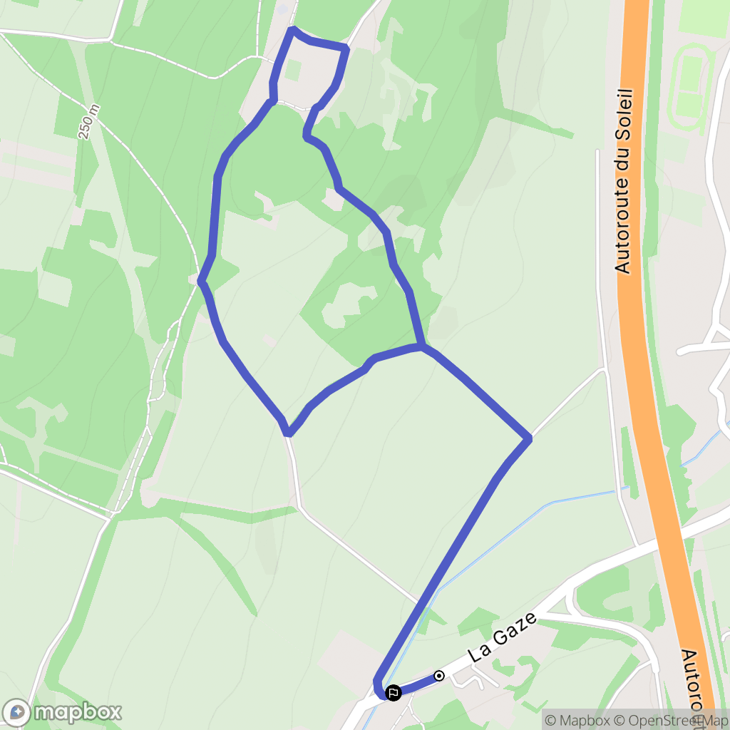 Sennecey-le-Grand : carte du parcours de randonnée - France