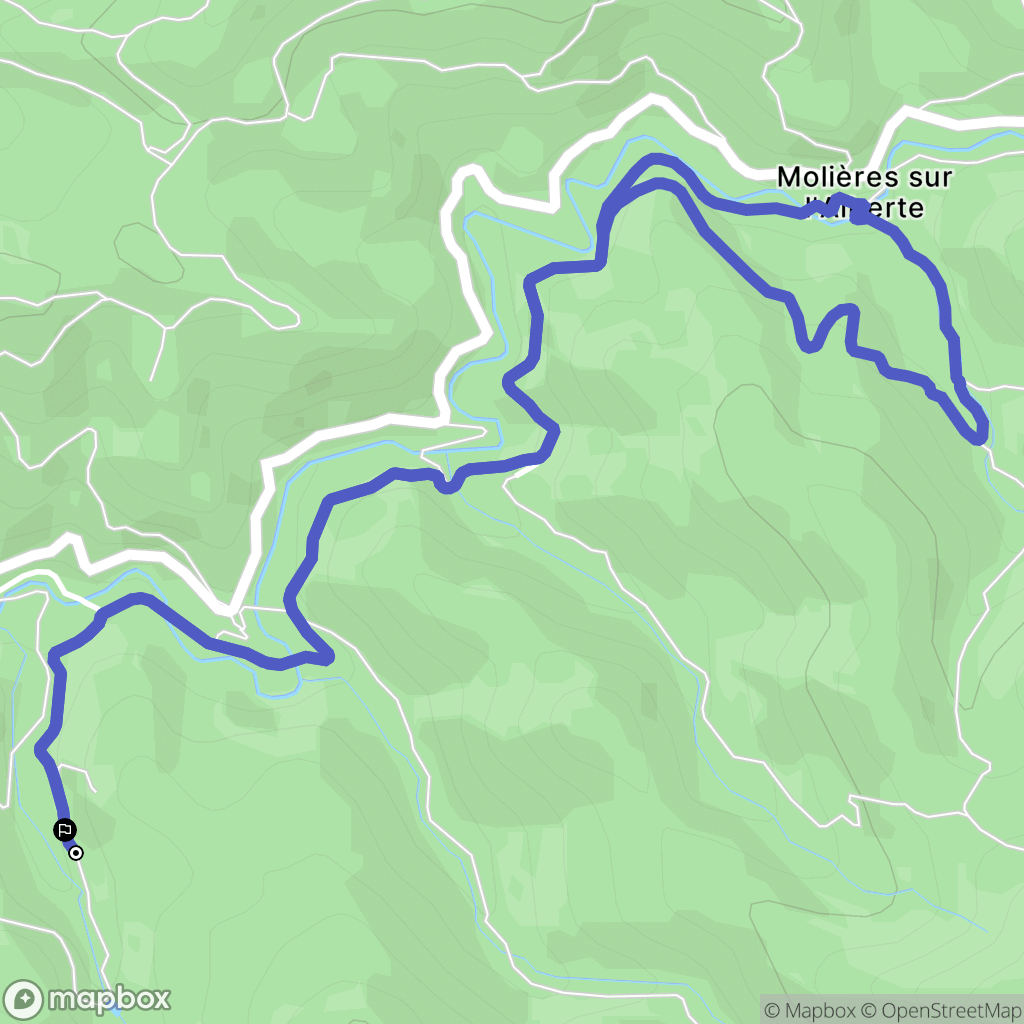 Ladern-sur-Lauquet : carte du parcours de randonnée - France