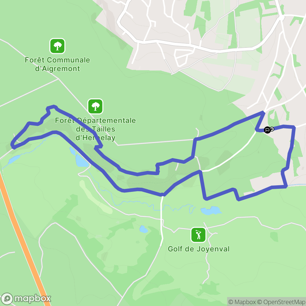 Chambourcy : carte du parcours de randonnée - France