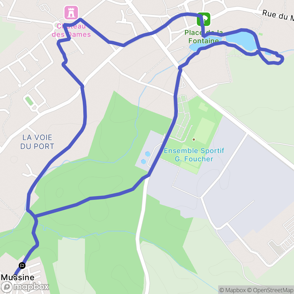 Le Châtelet-en-Brie : carte du parcours de randonnée - France