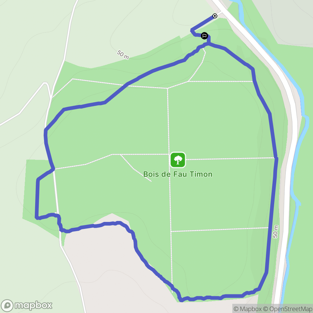 Boves : carte du parcours de randonnée - France
