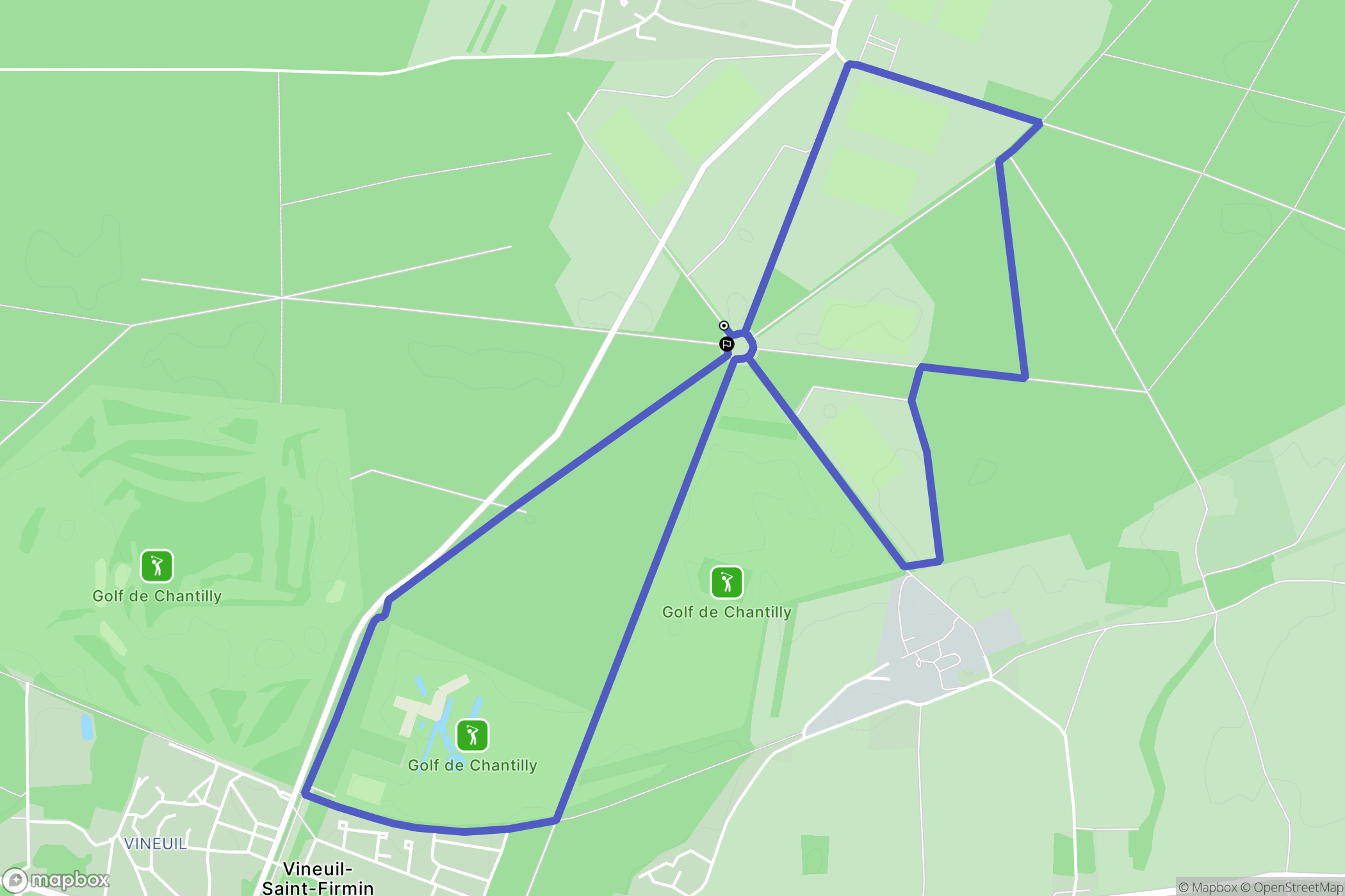 Apremont : carte du parcours de randonnée - France