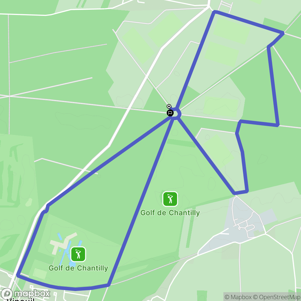 Apremont : carte du parcours de randonnée - France