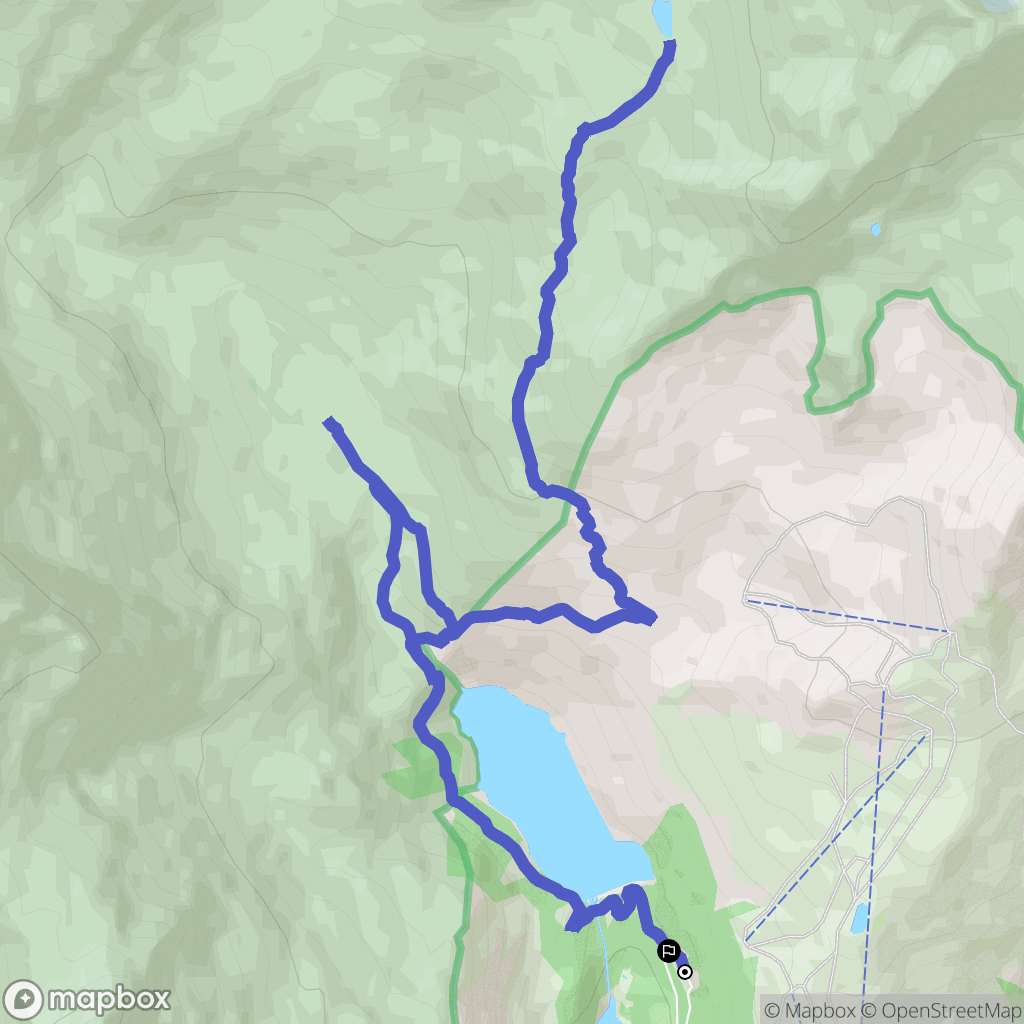 Aussois : carte du parcours de randonnée - France
