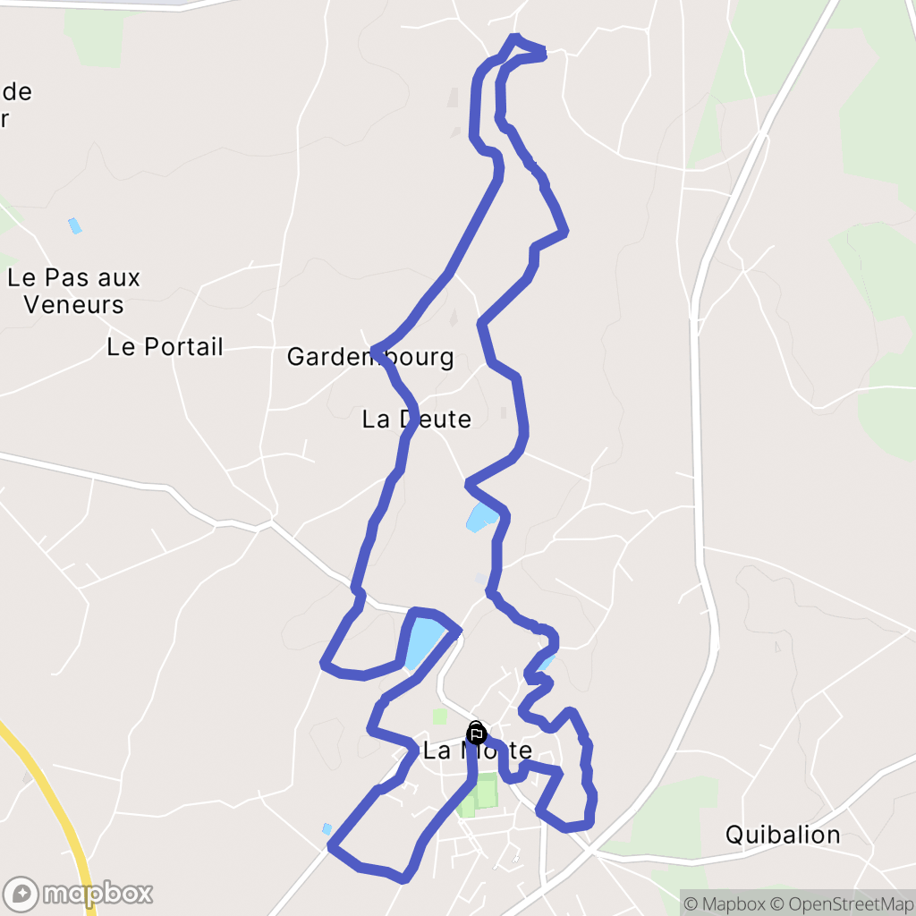 La Motte : carte du parcours de randonnée - France