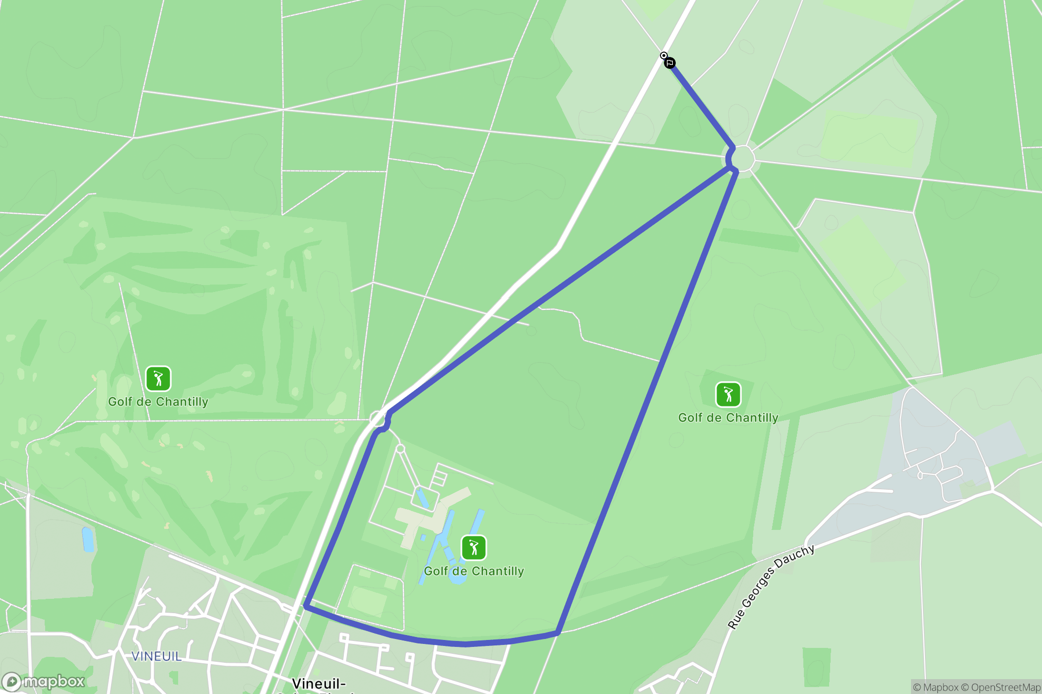 Apremont : carte du parcours de randonnée - France