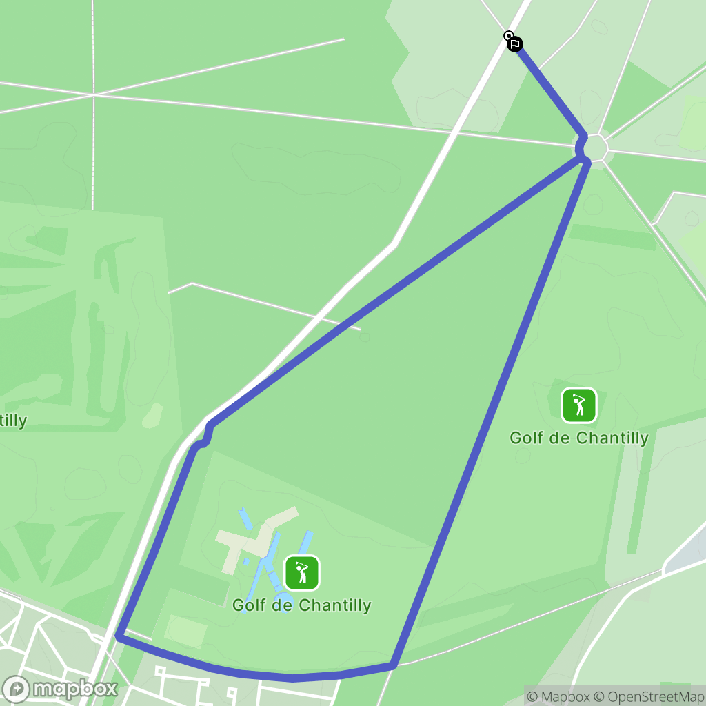 Apremont : carte du parcours de randonnée - France