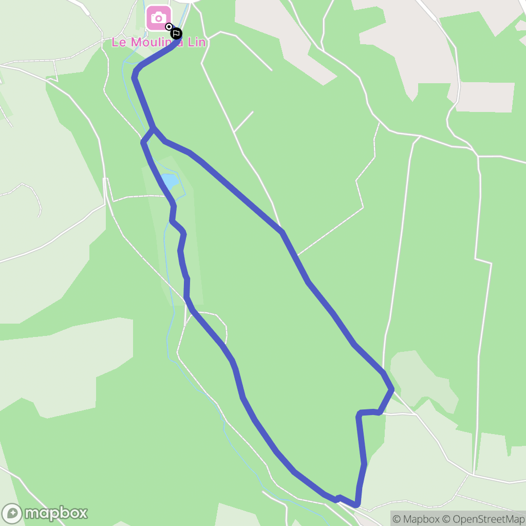 Fermanville : carte du parcours de randonnée - France