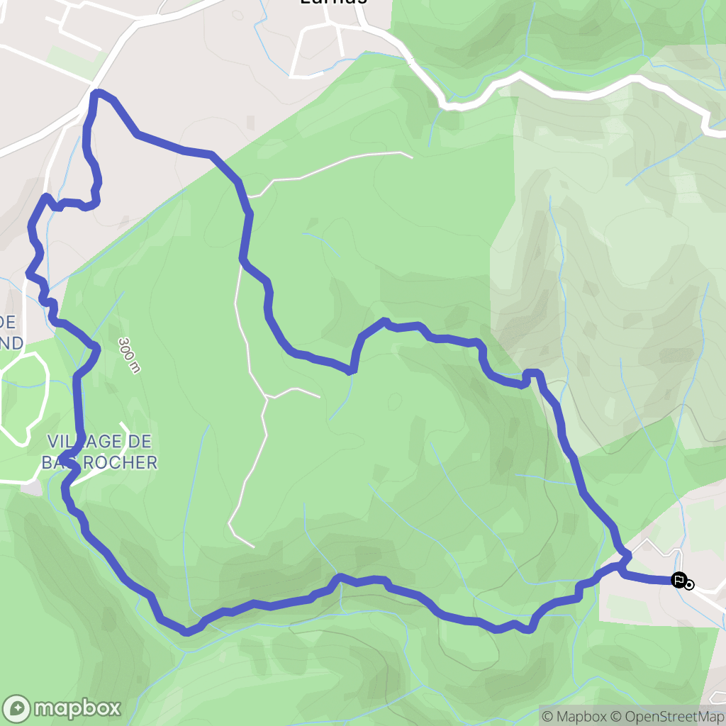 Saint-Montan : carte du parcours de randonnée - France