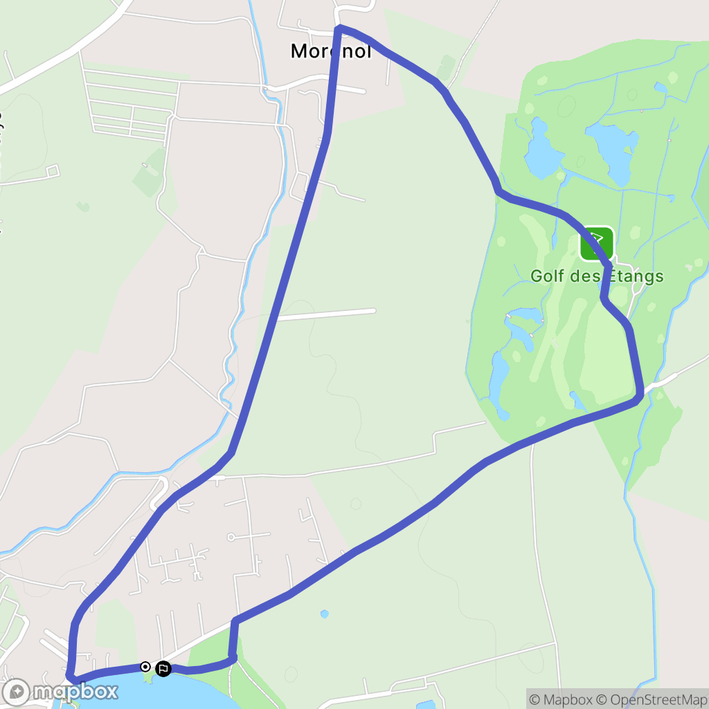 Savigneux : carte du parcours de randonnée - France