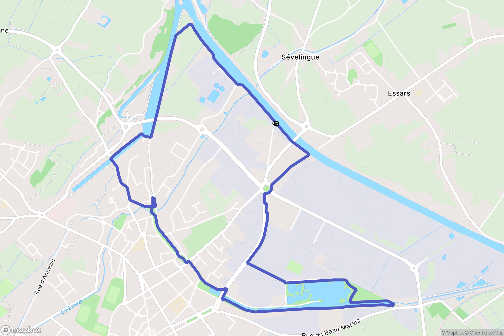 Essars : carte du parcours de randonnée - France